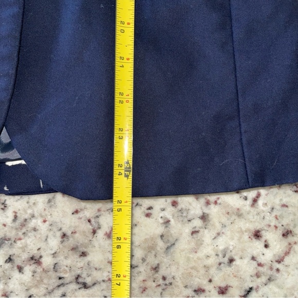 J. Crew 1035 Navy 2 Button Blazer Size 2 100% Cotton Women’s Unworn Blue Sateen - Picture 10 of 12